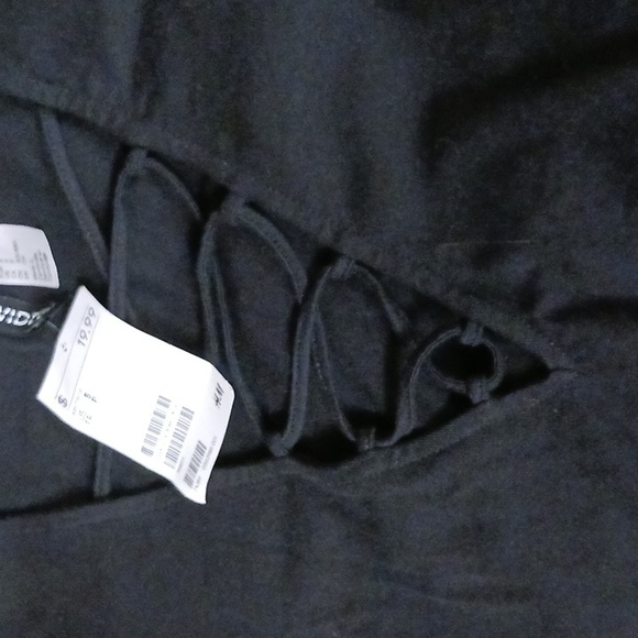 BLACK H&M lace up bodysuit S - Picture 4 of 6
